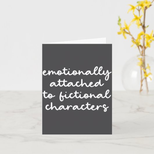 Funny Quote For Book Lovers Modern Script Kaart (Gele Bloem)