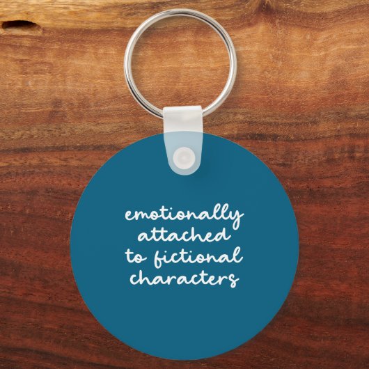 Funny Quote For Book Lovers Modern Script Sleutelhanger (Voorkant)