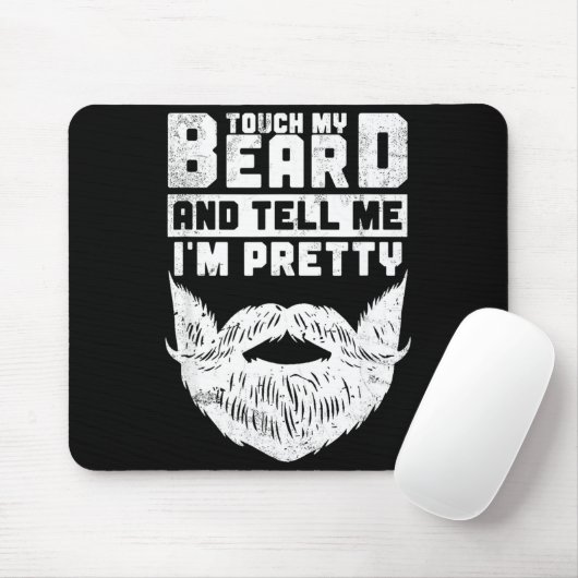 Funny Quote Gift For Bearded Men And Beard Lovers Muismat (Met muis)