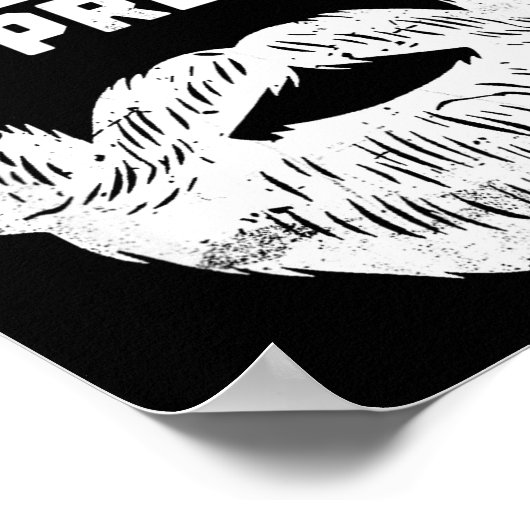 Funny Quote Gift For Bearded Men And Beard Lovers  Poster (Hoek)