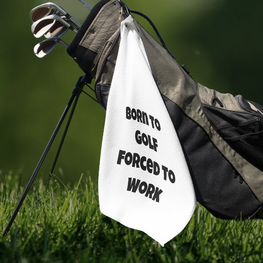 Funny Quote Golfing Golfhanddoek