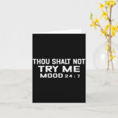Funny Quote Graphic Thou Shalt Not Try Me, Mood 24 Kaart (Gele Bloem)