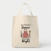 Funny Quote Grocery  Tote Bag (Voorkant)