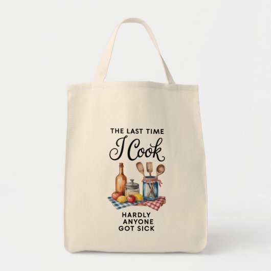 Funny Quote Grocery  Tote Bag (Voorkant)