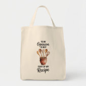 Funny Quote Grocery Tote Bag (Voorkant)