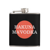 Funny Quote Hakuna Ma'Vodka Drink Parody Heupfles (Voorkant)