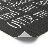 Funny Quote, Heer houdt je arm rond mijn Poster (Hoek)