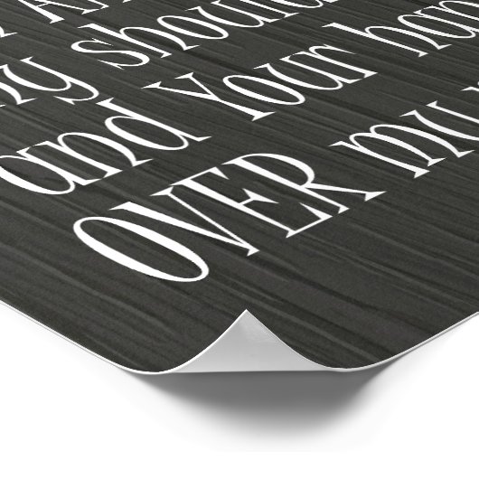 Funny Quote, Heer houdt je arm rond mijn Poster (Hoek)