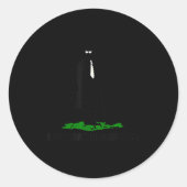 Funny Quote I Just Wanted Breakfast  Ronde Sticker (Voorkant)