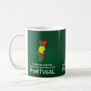 Funny Quote ik gooide mijn Symptoms Portugal Koffiemok