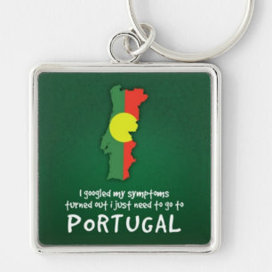 Funny Quote ik gooide mijn Symptoms Portugal Sleutelhanger