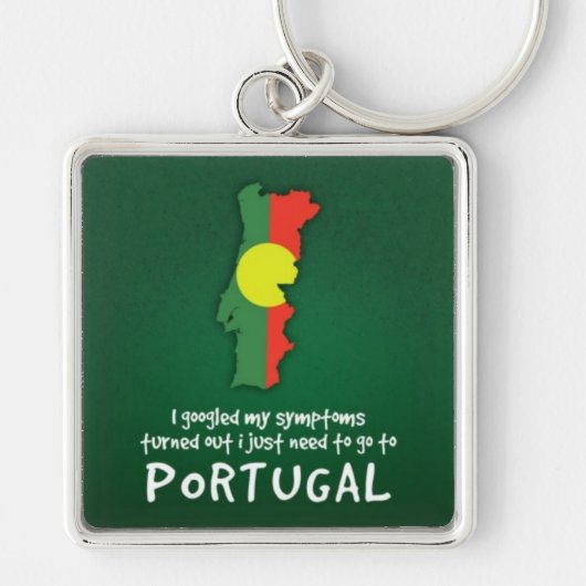 Funny Quote ik gooide mijn Symptoms Portugal Sleutelhanger (Voorkant)