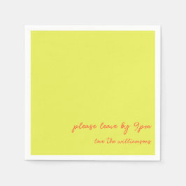 Funny Quote Introvert Humor Custom Chartreuse Servet