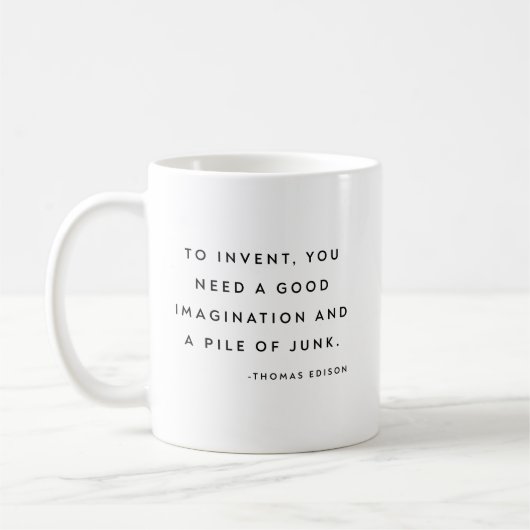 Funny Quote Inventor Engineer minimalist esthetisc Koffiemok (Links)