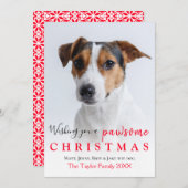 Funny Quote je foto met kerstfeestdag Kaart (Voorkant / Achterkant)