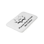 Funny Quote Kinderen hangen uw handdoeken aan Badmat (Gekanteld)