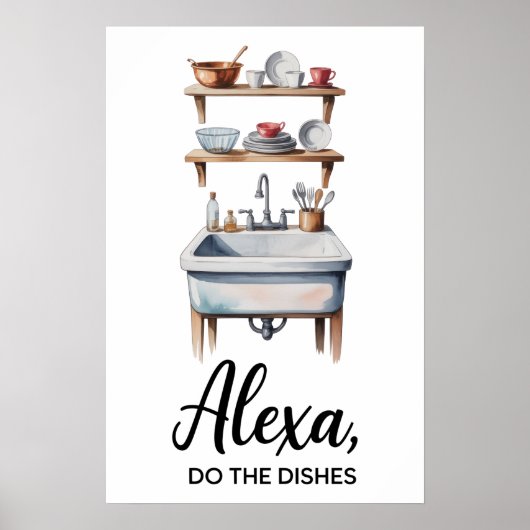 Funny Quote Kitchen Poster (Voorkant)