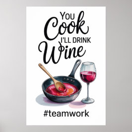 Funny Quote Kitchen Poster
