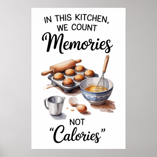 Funny Quote Kitchen Poster (Voorkant)