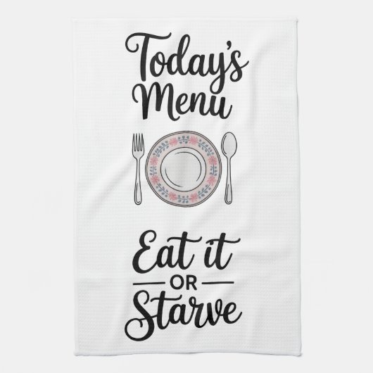 Funny Quote Kitchen Towel Theedoek (Verticaal)