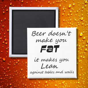 Funny quote koelkast magneten bier grap nieuwheid