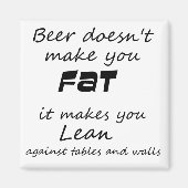 Funny quote koelkast magneten bier grap nieuwheid (Voorkant)