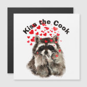 Funny Quote Kus the Cook Cute Raccoons, Animal (Voorkant / Achterkant)
