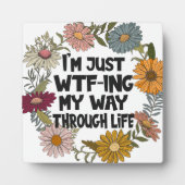 Funny Quote Leven Gezegden Mam Papa Ouderschap Fotoplaat (Voorkant)