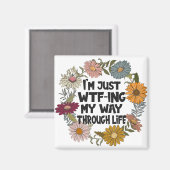 Funny Quote Leven Gezegden Mam Papa Ouderschap Magneet (Voorkant / Achterkant)