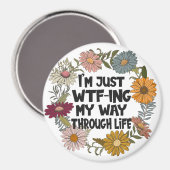 Funny Quote Leven Gezegden Mam Papa Ouderschap Magneet (Voorkant / Achterkant)