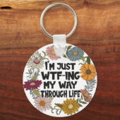 Funny Quote Leven Gezegden Mam Papa Ouderschap Sleutelhanger (Achterkant)