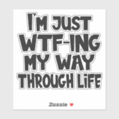 Funny Quote Leven Gezegden Mam Papa Ouderschap Sticker (Vel)