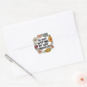 Funny Quote Leven Gezegden Mam Papa Ouderschap Vierkante Sticker (Envelop)