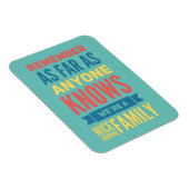 Funny quote Normal Family Magnet Magneet (Rechterzijde)