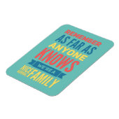 Funny quote Normal Family Magnet Magneet (Linkerzijde)