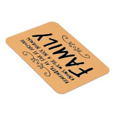 Funny quote Normal Family Motto Magnet Magneet (Rechterzijde)