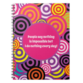 Funny quote notitieboek
