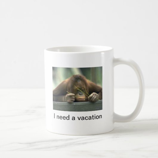 Funny Quote Orangutan Koffiemok (Rechts)