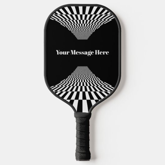 Funny Quote Personalized Checker Pickleball Paddle (Voorkant)