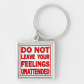 Funny Quote Premium Square Sleutelhanger (Voorkant)