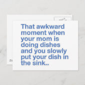 Funny Quote Producten Briefkaart (Voorkant / Achterkant)