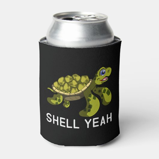 Funny Quote Pun Shell Ja Turtles Blikjeskoeler (Blikje Voorkant)