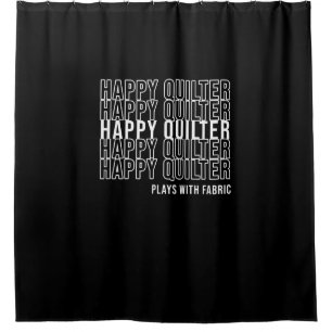 Funny Quote Quote Quilters speelt met verbinding Douchegordijn