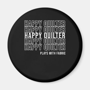 Funny Quote Quote Quilters speelt met verbinding Magneet