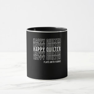 Funny Quote Quote Quilters speelt met verbinding Mok