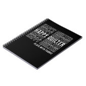 Funny Quote Quote Quilters speelt met verbinding Notitieboek (Linkerzijde)