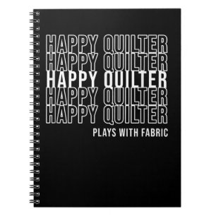 Funny Quote Quote Quilters speelt met verbinding Notitieboek