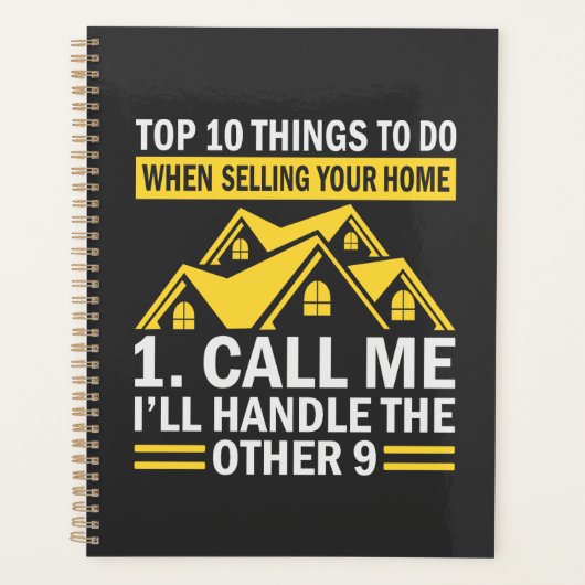 Funny Quote Real Estate Agent Planner (Voorkant)