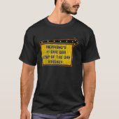 Funny Quote Richmond's Dive Bar Whiskey Sign T-shirt (Voorkant)