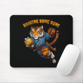 Funny Quote Roaring Home Run Ball Retro Tiger Love Muismat (Met muis)